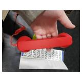 Retro Phone Handset,2026 New Retro Style Type-C Phone Handset,Type-C Retro Telephone Wired Handsets Style Landline Handle Receiver for Cell Mobile Video Conferences,Calls,Meetings (Red)