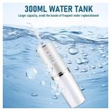 Electric Water Flosser Cordless for Teeth 3 Modes 4 Jet Tips Cleaning and Flossing Water Dental Portable Floss Irrigator Oral Water Flossed Rechargeable Tonsil Stone Travel Adults