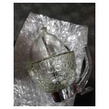 Honey Dispenser No Drip Glass 8 oz with Plastic Top, Beautiful Honeycomb Shaped Honey Jar with Stand - 6 Clear Container, Honey Pot, Maple Syrup Dispenser, Perfect Bee Decoration for Home Kitchen