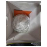 Honey Dispenser No Drip Glass 8 oz with Plastic Top, Beautiful Honeycomb Shaped Honey Jar with Stand - 6 Clear Container, Honey Pot, Maple Syrup Dispenser, Perfect Bee Decoration for Home Kitchen