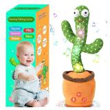 TWORIVER Valentine Gifts for Kids Baby Toys 0-6 3-6 6-12 12-18 Months Dancing Talking Cactus, Toddler Boys Girls Gifts for 2 3 4 5 6 7 8 9 10 Month Old Baby Toys for 1 Year Old Boy Girl