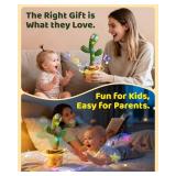 TWORIVER Valentine Gifts for Kids Baby Toys 0-6 3-6 6-12 12-18 Months Dancing Talking Cactus, Toddler Boys Girls Gifts for 2 3 4 5 6 7 8 9 10 Month Old Baby Toys for 1 Year Old Boy Girl