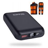 Glaais 5V 7.4V 16000mAh Heated Vest Battery Pack Compatible with ORORO, LED Display Battery Pack for Heated Vest, Rechargeable Power Bank for TODWARM, for XINSONYUELL, for Vestego, for Weamest