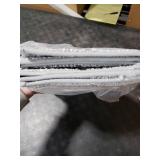 COSY HOMEER Edging Stair Treads Non-Slip Carpet Mat 28inX9in Indoor Stair Runners for Wooden Steps, Edging Stair Rugs for Kids and Dogs, 100% Polyester TPE Backing (4pc, Grey)