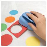 Circle Punch, Blue Paper Punch,5 Sizes Creative Circle Hole Punch Cutters for Paper Crafts, Cardstock, Gift Wrapping, Scrapbook Tools Cards,Arts Fun Projects,Like Christmas and Birthday Gifts,etc.