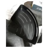 VOLPONE Corner Shower Caddy with Razor Holder Adhesive Shower Shelf Corner No Drilling (adhesive mounting, no suction cup) Bathroom Shower Organizer Storage Rack (2-Pack, Black)