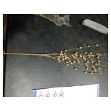 5th LILY 24 PCS Artificial Glitter Holly Berry Stem Ornaments Berry Picks Branches Glittery Bead Sticks for Christmas Tree Decorations Wreath Vase and Home Decor,Champagne