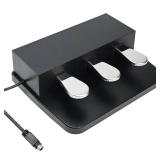 3 Piano Pedal for Yamaha Keyboard, 3-Pedal Unit for LP-5A P85 P95 P48 P105 P115 Digital Piano Keyboard, Soft/Sostenuto/Sustain Pedals
