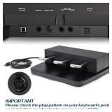 3 Piano Pedal for Yamaha Keyboard, 3-Pedal Unit for LP-5A P85 P95 P48 P105 P115 Digital Piano Keyboard, Soft/Sostenuto/Sustain Pedals