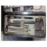 Manicure Set - 19 in 1 Professional Nail Clippers Pedicure Kit, Manicure Tool Kit, Stainless Steel Facial Grooming Set Kit, Gift Idea for Women, Men, Girls, Teens, Beige