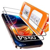 TOCOL for iPhone 16 Pro Max Screen Protector, 9H Hardness Military Grade Shatterproof HD Tempered Glass Full Coverage Easy Installation Case Friendly PACK OF 1