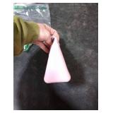 Mr. Pen- Silicone Pencil Case Pouch, Dusty Pink, Aesthetic Triangular Design, Multipurpose, Aesthetic Pencil Case Small, Silicone Makeup Bag