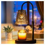 Candle Warmer Lamp Electric with Timer Candle Burner Lamp Shade Top Flameless Jar Height Adjustable