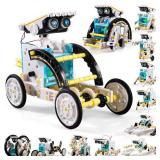 Lucky Doug Toys for Ages 8-13,12-in-1 STEM Solar Robot Kit Toys Gifts for Kids 8 9 10 11 12 13 Years Old, Educational Building Science Experiment Set Gifts for Kids Boys Girls