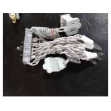 Aurelema 2 Pack 5ft Mini Christmas Lights String 10 Bulbs Warm White Short Strand String Lights, Clear Bulbs Wire Fit Light up Christmas Decorations, 4 Bulb Spacing, Connectable End-to-end(White)