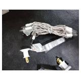 Aurelema 2 Pack 5ft Mini Christmas Lights String 10 Bulbs Warm White Short Strand String Lights, Clear Bulbs Wire Fit Light up Christmas Decorations, 4 Bulb Spacing, Connectable End-to-end(White)