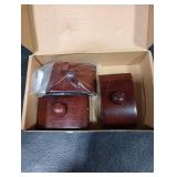 MOCTUS Quilt Hangers for Wall Display, Decorate with Blanket and Tapestry, Wooden Rug Hangers (Brown, 3 Large Clips with Hardware)