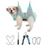 Kkiimatt XS Dog Grooming Hammock Harness, Grey, Nail Trimming, Holder, Restraint, Thick Neck Support HARNESS AND HOOKS ONLY