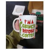 Arsemica Funny Christmas Coffee Mug, 11oz Holiday Drinking Cups, Christmas Movie Merch Gift, Holiday Party Cups for Hot Chocolate Cocoa Beverages, Xmas White Elephant Gifts for Women Men Coworkers