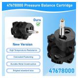 47678000 Pressure Balancing Cartridge Compatible with Grohe Shower Valve, Shower Cartridge Replacement for Tub and Shower Valve