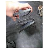 HAYOLPORS Smiley Face Sink Caddy, Kitchen Sink Organizer with Removable Brush Holder, Self-Draining, Stainless Steel, Black