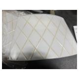 Lanpn Metal Christmas Tree Collar 28 inch, Christmas Tree Ring Collar for Medium Xmas Stand Cover Real Artificial Trees Indoor Outdoor Decoration (White, Diamond)