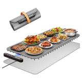 Vitaler Warming Mat for Food, (XXL 35 x 16) Electric Warming Trays, Upgrade Graphene Fast Full-Surface Heating Mat for Food with 6 Level Temp, 6 Hours Timer, Food Warmer Pad with Heat-Insulating Mat