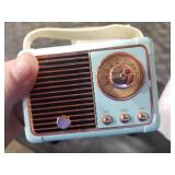 Baolira Retro Bluetooth Speaker, Wireless Portable Speaker with Crystal Clear Stereo Sound and Rich Bass, Vintage Decor, Retro Decor, Gifts for Teen Girls Boys Women (Blue)