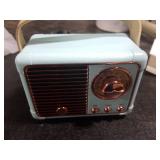 Baolira Retro Bluetooth Speaker, Wireless Portable Speaker with Crystal Clear Stereo Sound and Rich Bass, Vintage Decor, Retro Decor, Gifts for Teen Girls Boys Women (Blue)