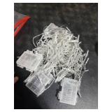 4 Pack Battery Operated Christmas String Lights,16.5Ft 50LED Tree Lights Timer Auto On/off Clear Wire Christmas Lights,8 Modes Fairy Lights Indoor Outdoor Light for Xmas Tree Wreath Garden Patio Deck