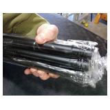 Ausemku Shower Curtain Rod Tension - 26-76 Inch Never Rust Non-Slip Spring Tension Curtain Rod No Drilling Stainless Steel Curtain Rod Use Bathroom Kitchen Black