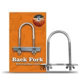 Rotisserie Fork U-Bolt 304 Stainless Steel 2pcs for Rotisserie Grill, 5.5 Inches Long Meat Trussing Accessories, 2.7 Inch Wide Spit Rod Capacity Rotisserie Parts for Whole BBQ Pig, Hog