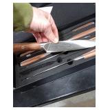 YOTSUBA Kitchen Knife Set, 7PCS Kitchen Knives Set High Carbon Stainless Steel Sharp Knife, Knives Set for Kitchen with Ergonomic Handle