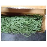 Hananona Artificial Pine Branches, Christmas Faux Cedar Stems, Artificial Faux Cedar Branches, Fake Christmas Greenery Pine Picks for Wreath Craft DIY Home Kitchen Decorations  Green