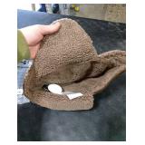 TOP-EX Oversize XXL Brown Waterproof Mens Pilot Hat Aviator Hunting Trapper Faux Leather Winter Outdoors Trooper Earflap Extra XX-Large