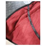 IDOMIK Dog Winter Coat for Large Dogs, Warm Dog Winter Jacket with Fleece High Collar, Zippered Cold Weather Coats for Dogs, Waterproof Doggy Snow Jacket Clothes,WineRed,3XL