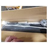 Room Darkening Curtain Rods for Windows, 28 to 148 Inches Splicing Construction Drapery Rod, 1 Adjustable Blackout Wrap Around Curved Curtains Rod, Wall Mounted Ceiling Mounted, Matte Black