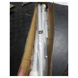 White Curtain Rods for Windows 28 to 48 Inch, 5/8 Diameter Heavy Duty Metal Splicing Adjustable Small Curtain Rod With Bracket(2.3-4 Feet)