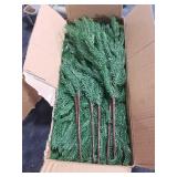 Rowfad 12 Pcs Artificial Norfolk Pine Branches, Norfolk Pine Artificial Pine Stems DIY Crafts Faux Christmas Greenary Norfolk Pine Branches for Xmas Wreath Garland Home Decor (12)