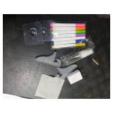 LED Note Board with Colors, 4 Modes & 7 Colors Acrylic Dry Erase Board with Light, Include Adapter, Hanging Chain, Led Drawing Board with Stand,Suitable for Home (7.87 * 7.87in)