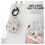 Gedicht for Apple Airpods 4th Generation Case Cover(2024), Protective TPU Soft Cases Cover Rugged for Airpods 4th Generation Case with Cleaner Kit & Keychain for Women Men Cat