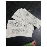 Sinmoe 120 Pcs Color Your Own Bookmarks 6 Styles Watercolor Bookmarks to Paint Card Stock Paper Watercolor Colorful Tassels Craft DIY for Classroom Projects Gifts Tags 5.9 x 2 Inch(Flower)