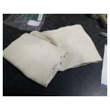 NICETOWN Short Window Curtains 45 L - Grommet Sunlight Reducing Solid Vertical Curtains and Drapes for Cafe & Home Office, Beige, 52 Wide Per Panel, Sold by 2 Panels