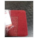 BEQHAUSE Indoor Door Mat 20 x 32, Dirt Trapper Door Mats Non-Slip Entryway Rugs Washable, Resist Dirt Absorbent Welcome Mat, Low Profile Floor Mats for Front Back Door and Entryway, Red