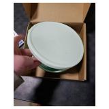 DGitaor Silicone Food Storage Containers Bowl, Set of 3 Reusable Silicone Bento Lunch Box Containers with Lids (17oz, 25oz, 42oz) Dishwasher, Microwave and Freezer Safe Mint Green