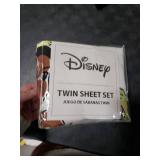 Jay Franco Kids Sheet Cartoon Set with Fitted, Flat Sheets & Pillow Cover - Ultra-Soft Bedding with Pillowcase for Room Decor, White - Tiana, 3 Piece Twin