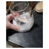 ANSQU Glass Jar with Wooden Lid and Spoon, 20.3oz Food Storage Containers Coffee Jar Coffee Grounds Container, Glass Food Storage Canister (1 Pack)