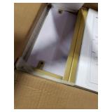 SwaaVee Laundry Hamper, Laundry Basket, Laundry Sorter with 3 Removable Bags, Clothes Basket with 3 Compartments, Wheels, Shelf for Laundry Room Bathroom Bedroom (3 Bags-Golden)