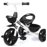 KRIDDO Kids Tricycles for 2-4 Year Olds, Toddler Trike Gift for 24 Months to 4 Years, White