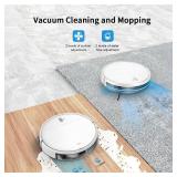 MAMNV Robot Vacuum and Mop,2 in 1 for Carpet & Hard Floor,Robotic Vacuum Cleaner with Alexa/Voice/App,Powerful & Quiet for Pet Hair,Slim 2.87,Self-Charging & Zigzag Path Cleaning